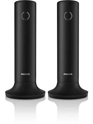 Tel&eacute;fono Inalambrico Philips M4502B/34 D&uacute;o - 1,6", 16h autonom&iacute;a conversaci&oacute;n, remarcado
