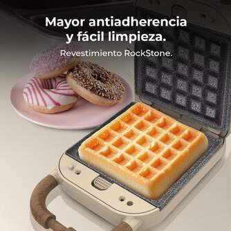 SANDWICH. CECOTEC ROCK%%%#39;NTOAST RETRO ONE BEIGE 1309