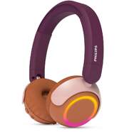 Auriculares Philips TAK4200MP/00 - Diadema, Naranja/P&uacute;rpura/Rosa, limitaci&oacute;n ruido, USB-C, LEDs