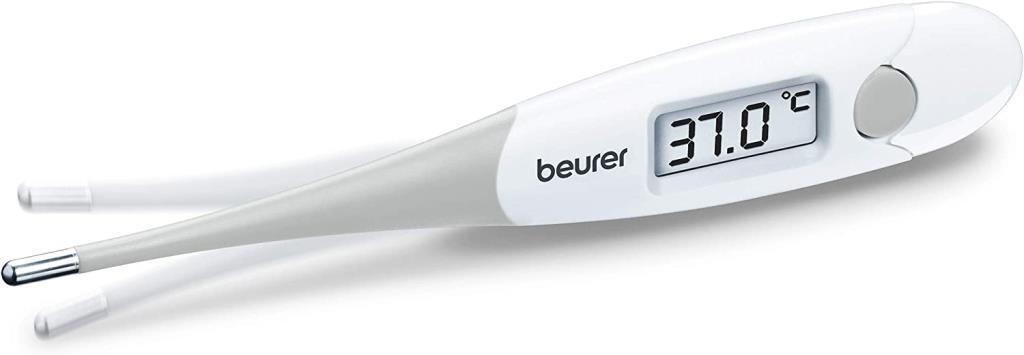 Corporal Beurer Ft13 sensor flexible 13 digital prueba de agua alerta fiebre y sonora par termometro impermeable 30 segundos alarma blanco contacto