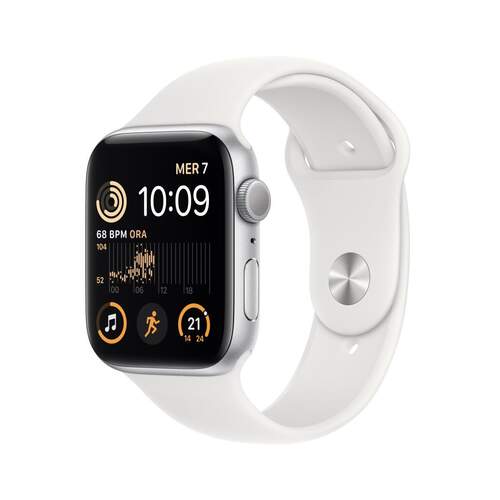 Apple Watch SE (2 Gen) 44mm Silver - Retina 1000 Nits, GPS, Sensores Deportivos, Chip S8