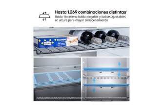 FRICOM. LG GBBS312CSW 186x60 NF BCO