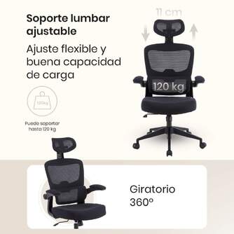 SILLA DE ESCRITORIO WOXTER ERGO BLACK