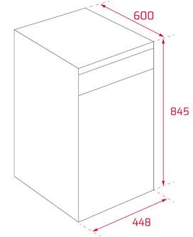 LVJ. TEKA DFS24650 45CM BLANCO 114320000
