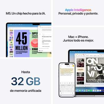 PORTATIL APPLE MACBOOK AIR M5 16/512GB 13%%%quot; SKY BL