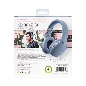 AURICULARES DCU BLUETOOTH DIADEMA MULTIF, AZUL