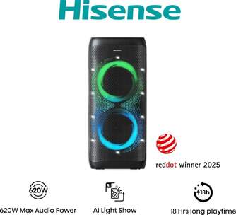 ALTAVOZ HISENSE PARTY THUNDER 620W BT 18H KARAOKE