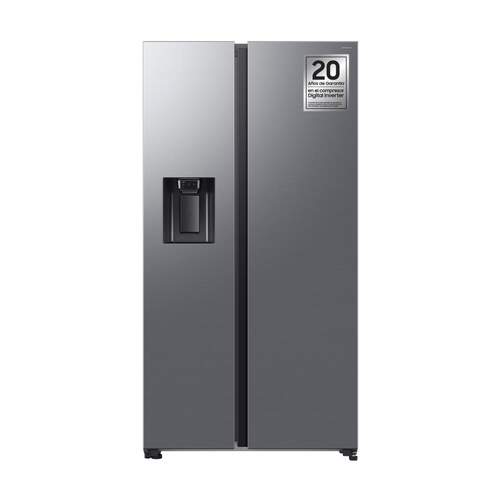 Frigorífico Samsung RS70F64KDTEF - 179x92 cm, Clase D, 640 L, Dispensador, Inox