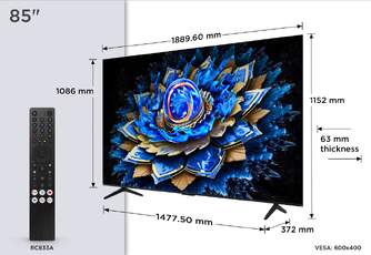 TV TCL 85%%%quot; 85T69C UHD QLED GOOGLETV DOLBY ATMOS