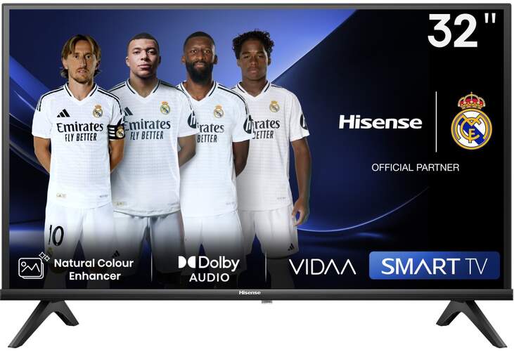 TV Hisense 32" DLED 32A4N - Full HD, Smart TV VIDAA, Dolby DTS HD, 6 W