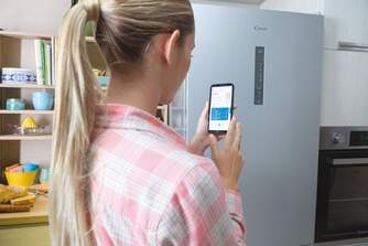 FRICOM. CANDY CCE7T618ES 185x60x66 NF WIFI SILVER