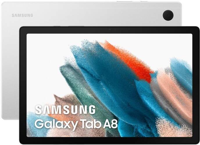 Tablet Samsung Galaxy Tab A8 WiFi 4/128GB Plata - 10.5", 2GHz, 5+8MPx, GPS, BT 5.0, 7040mAh