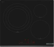 Placa Inducción Bosch PID631HC1E - 60 cm, 3 Zonas, 17 Potencias, Negro