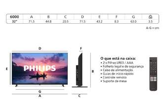TV PHILIPS 32%%%quot; 32PHS6000 HD SMART TV PIXEL PLUS