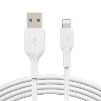 CABLE BELKIN LIGHTNING a USB A 1M CAR.RAPIDA WHITE