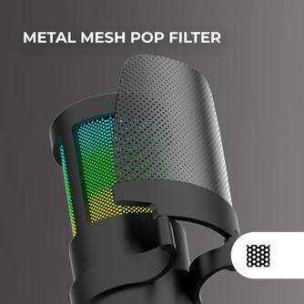 MICR%%%#211;FONO   FILTRO MARS GAMING MMICSC NEGRO