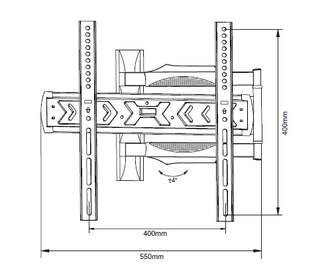 SOPORTE TV DCU 70100040 FULL MOTION 3 BRAZO 32-55%%%quot;