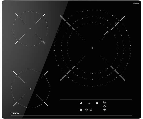 Placa Vitrocer&aacute;mica Teka TBC 63632 TTC - 3 Zonas (1 Grande 32cm), 60cm, 6700W