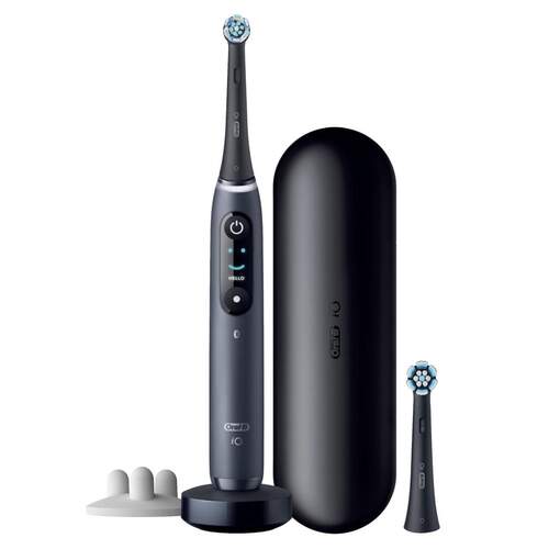 Cepillo Dental OralB IO 8S Negro + Estuche - 6 Modos Inteligentes, Sensor Presión, App Seguimiento
