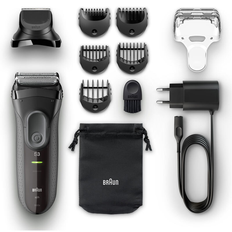 Afeitadora Braun Series 3 3000BT Save & Style - Recargable, Aut. 45min.