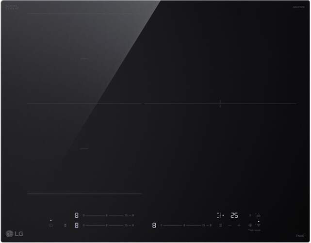 Placa Inducción LG CBIZ2432B - 3 Zonas, Zona Flex, 7400 W, 15 Potencias, Negro