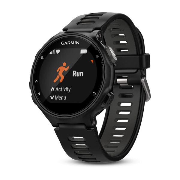 Reloj Deportivo Garmin forerunner 735xt negro gris 5 atm con gps pantalla 1.233.12c vo2 max y bluetooth deportiv