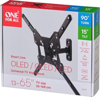 SOPORTE ONE FOR ALL WM2441 GIRATORIO 90%%%#186; 13%%%quot;-65%%%quot;