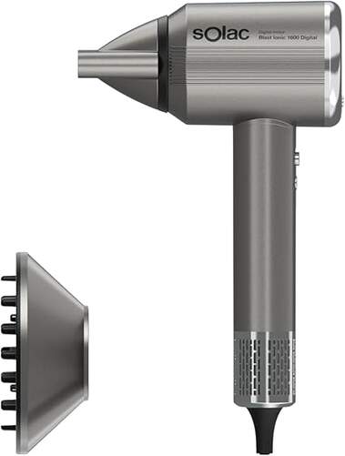 Secador Solac SB7950 - 1600 W, Iones, 9 Ajustes, Iones, Difusor