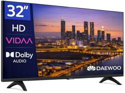 TV Daewoo 32" LED 32VB56HV - HD, Smart TV VIDAA, HDMI 2.1, Dolby Audio 20 W