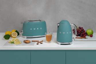 TOST. SMEG TSF01EGMEU 2R CORTO VERDE MATE 950W