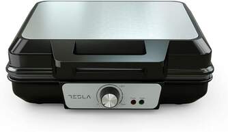 GOFRERA TESLA WM200BX 1000W   INOX, TERMOSTATO