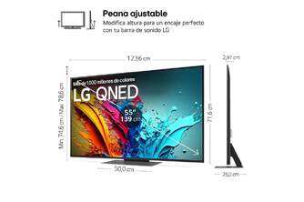 TV LG 55%%%quot; 55QNED87T6B UHD QDOT NANOCELL ALFA8 120H