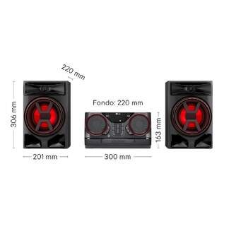 CADENA LG CK43N 300W BLUETOOTH 2XUSB PARTY LINK
