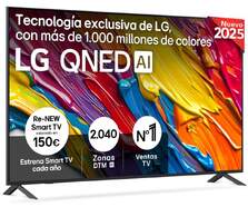 TV LG 75" QNED 75QNED82A6B - 4K Ultra HD, Alfa7, Web OS 25, 20 W RMS, HDR10