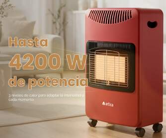 ESTUFA GAS ARTICA AEI4200BR INFRAR 4200W BURDEOS