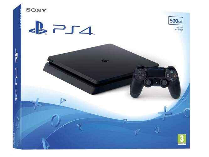 Consola Sony PS4 Slim 500GB - Mando DualShock 4, Auriculares