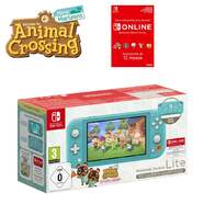 Consola Nintendo Switch Lite Animal Crossing+12 Ms - 14", LCD, 1280 x 720, 32 GB, Turquesa