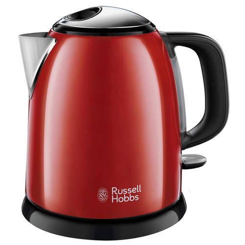 Hervidor Russell Hobbs 24992-70 - 2400W, 1 Litro, Filtro Extraíble, Acero Inoxidable, Color Rojo