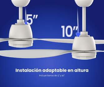VENTILADOR TECHO ARTICA AVTECH18B BCO 18W 132 CM