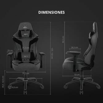 SILLA GAMING DRIFT DR90 XXL GRIS NEGRO