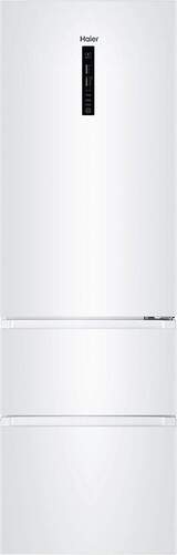 Frigorífico Combi Haier HTR3619ENPW - Clase E, 190x60cm, NoFrost, 3 Puertas, ZonaFresh, Blanco