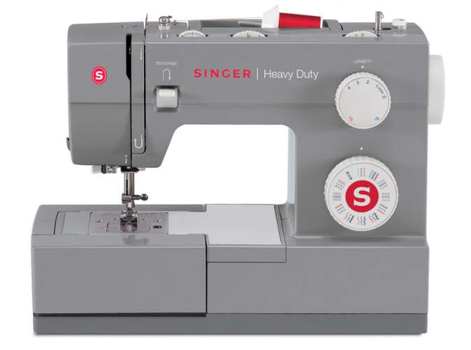 Máquina de coser Singer Heavy Duty 4432 - 3 Posiciones, 32 Puntadas, Gris