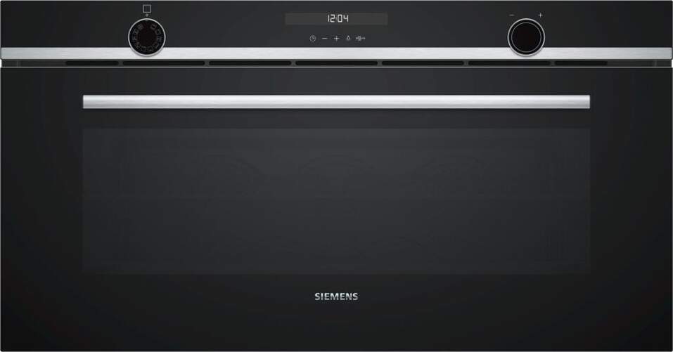 Horno Siemens VB558C0S0 - A+, 90cm, 85L, 10 Funciones, Rail varioClip, LightControl, Negro