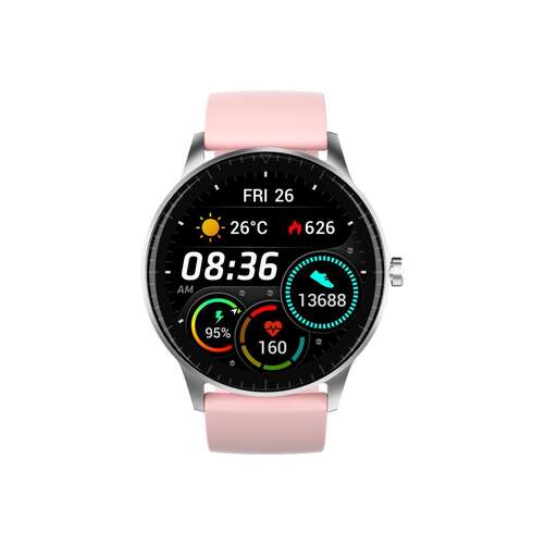 SmartWatch Denver SW-173 Rosa - 1.28" Táctil, HR Sensor, Oxígeno y presión, Notificaciones, IP67,