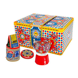 CAFET. ITALIANA BIALETTI SET REGALO D.%%%amp; G. 3T ROJA