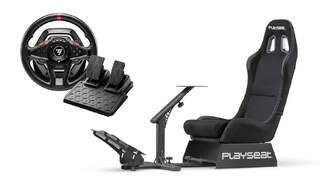 Pack Asiento Simlador PlaySeat Evolution + Volante ThrustMaster T128 para PS4/PS5 y PC