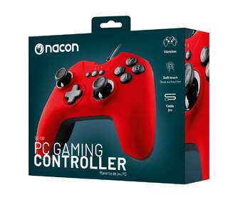 MANDO NACON CG-100 PARA PC CON CABLE ROJO