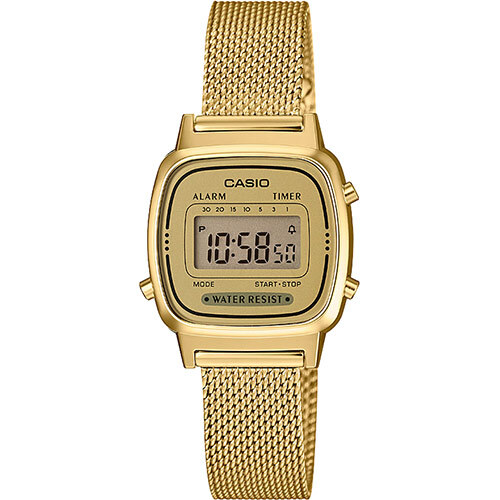 Reloj Casio Vintage Mini LA670WEMY-9EF - Digital, resistente al agua, dorado, alarma y temporizador