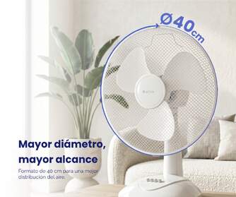 VENTILADOR SOBREMESA ARTICA AVS45W16B 45W 40CM BCO