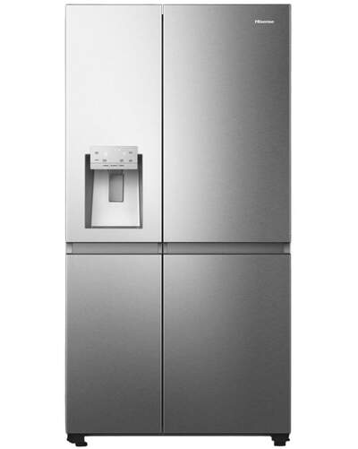 Frigor&iacute;fico Americano Hisense RS818N4IIE1 - Clase E, 179x91 cm, No Frost, Dispensador,  Inox